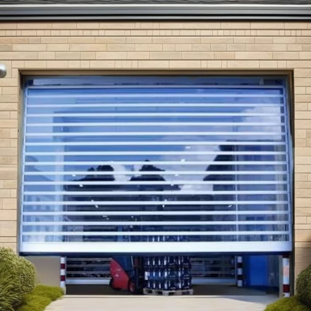 Fast Roller Shutter Polycarbonate Vertical Opening Remote Control Front Door Shutters 1