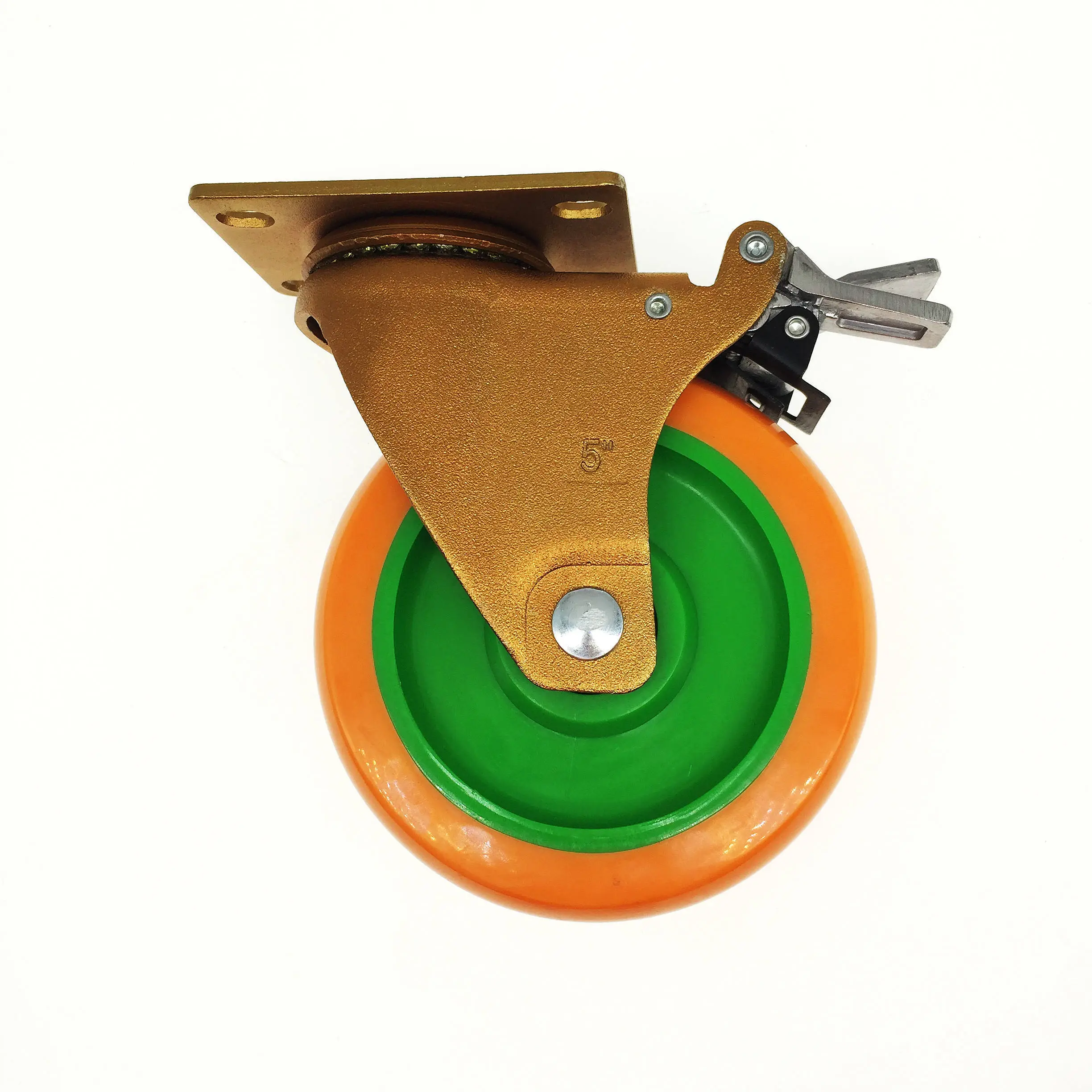 4 Inch Food Manufacturing Industrial Pu Wheel Machine Universal Caster Wheels 1