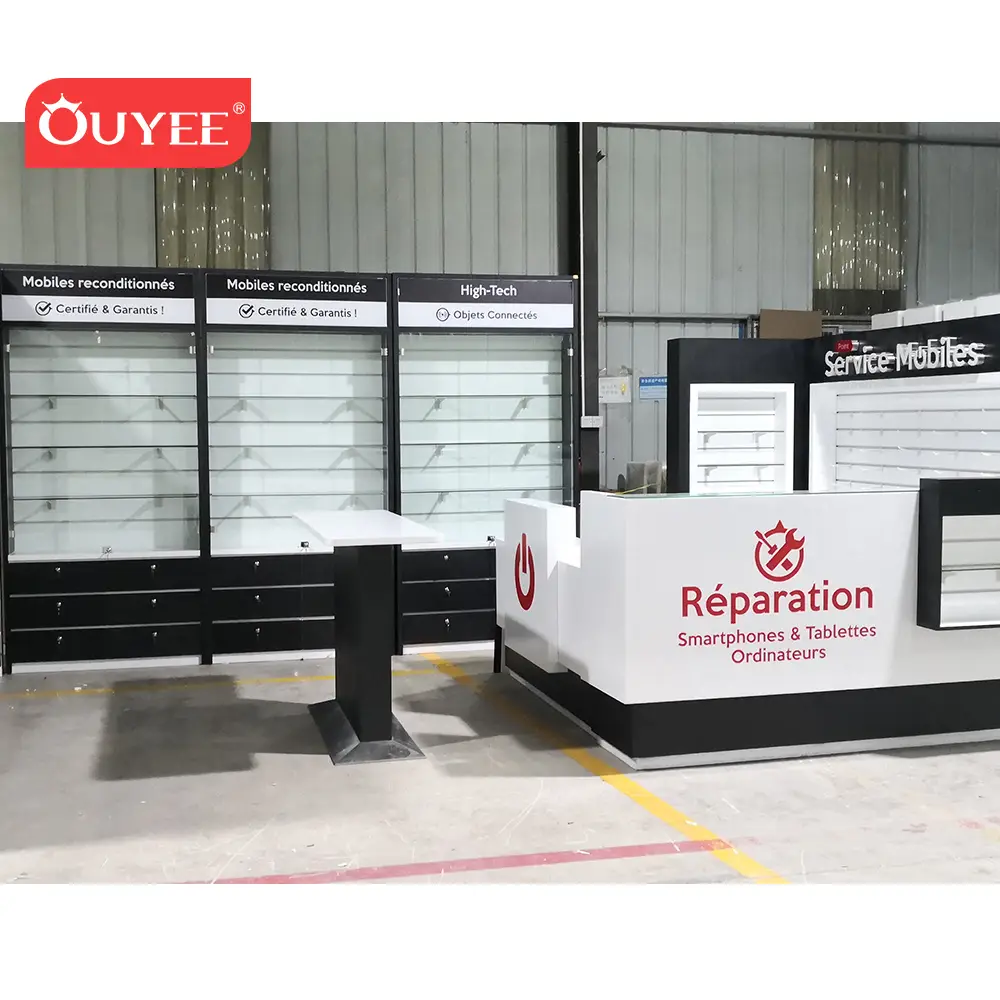 Espositore e decorazione personalizzati con logo stampato per negozi di riparazione di telefoni cellulari 1