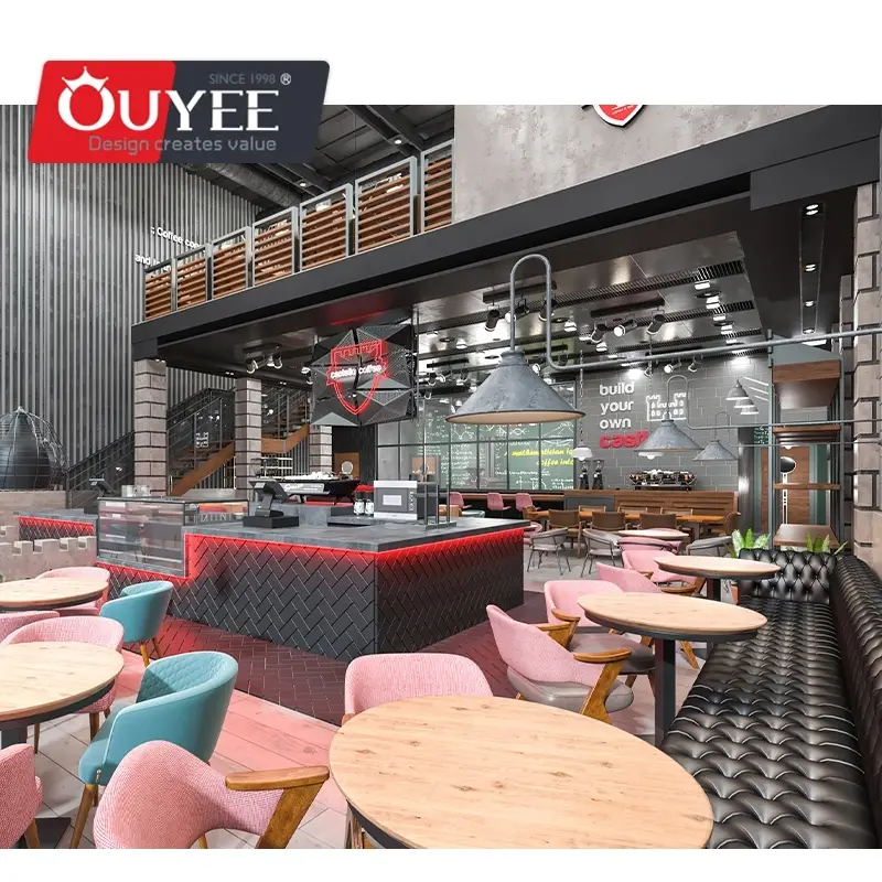 Metal Coffee Shop & Internet Cafe Chairs and Tables, Coffee Kiosk 1