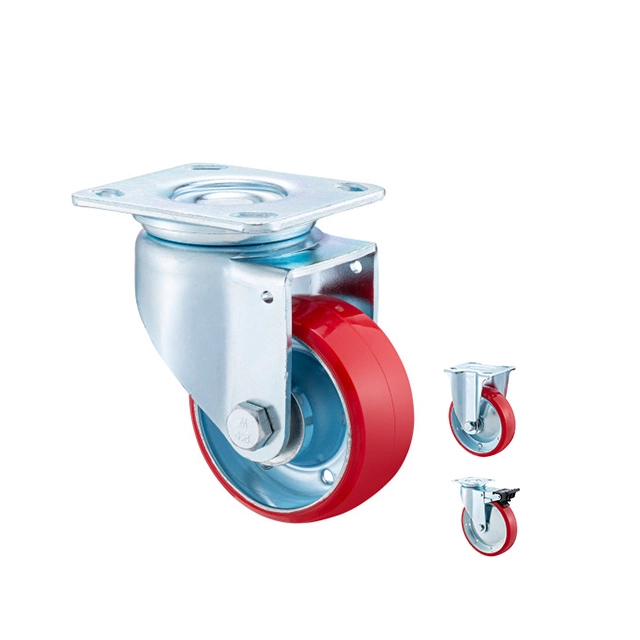 Factory Wholesaler Industrial Heavy Duty Casters 4 Swivel Polyurethane Caster Wheel 1