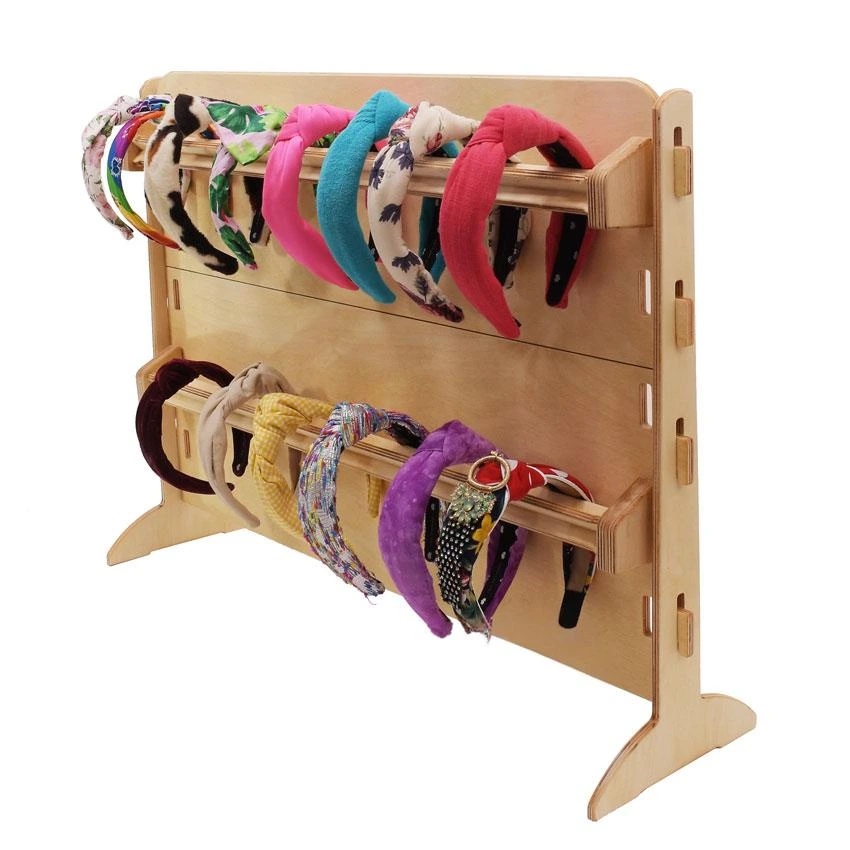 Wooden Retail Displays Bands Craft Show Display Collapsible Vendor Booth Headbands Stand 1