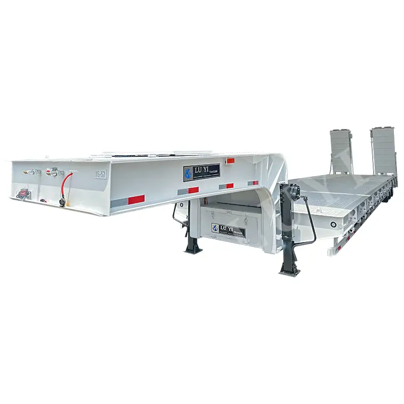 3-axle 50t/60t Heavy Duty Lowbed Semi Trailer 1