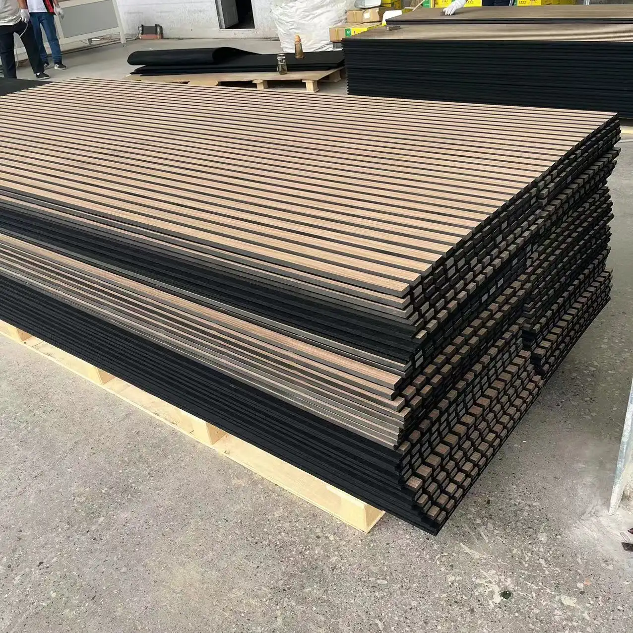 European Standard Acoustic Wood Slat Panels Sound Absorbing Ceiling Wall Panels 1