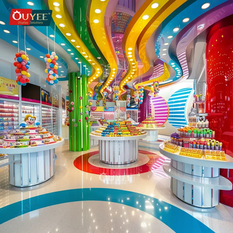 Serviço de Design 3D: Expositor Gigante de Bengala Doce para Lojas de Doces e Salgadinhos 1
