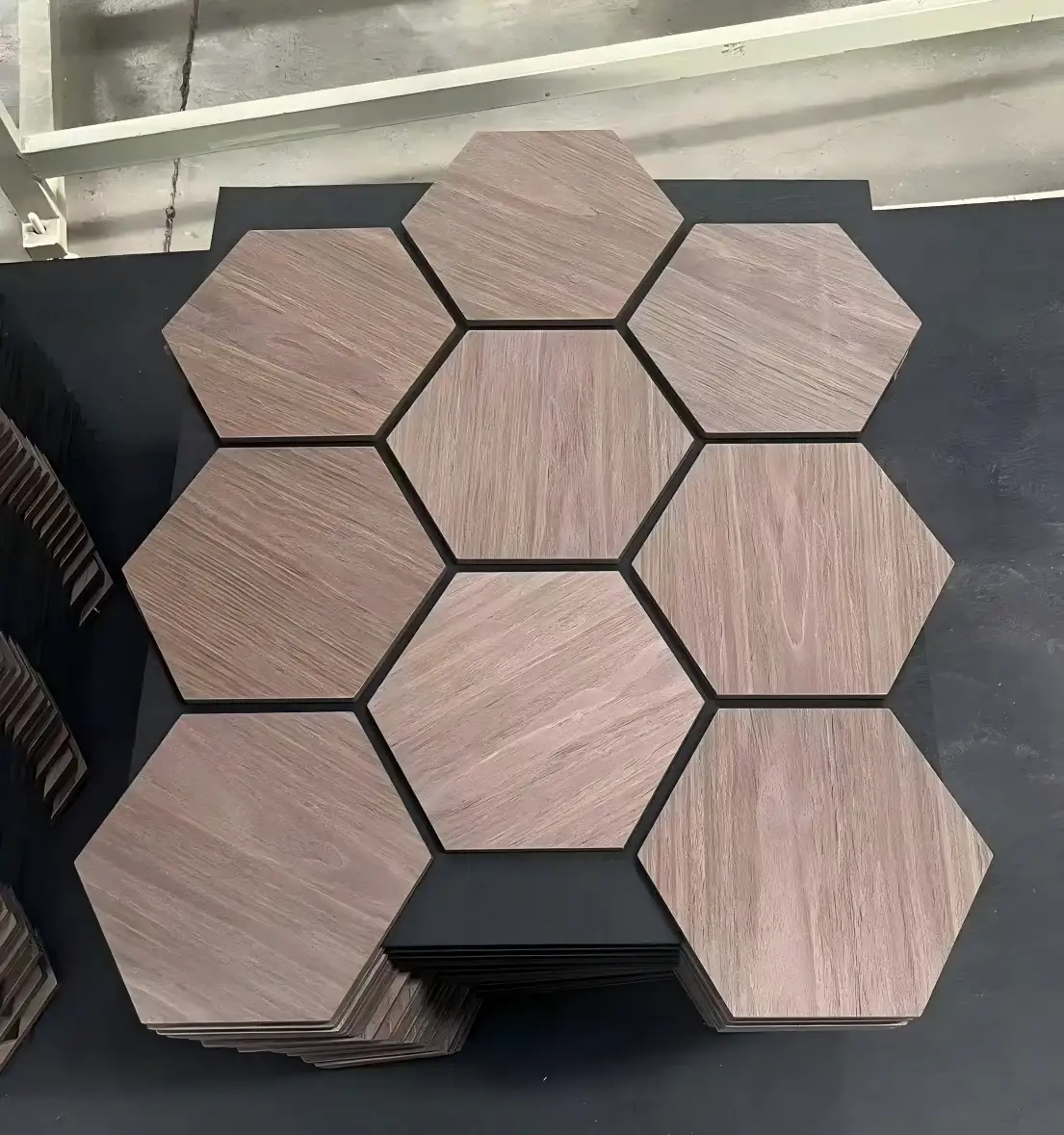 Hexagon Soundproof MDF 3D Acoustic Wood Wall and Ceiling Panels for Studio 1