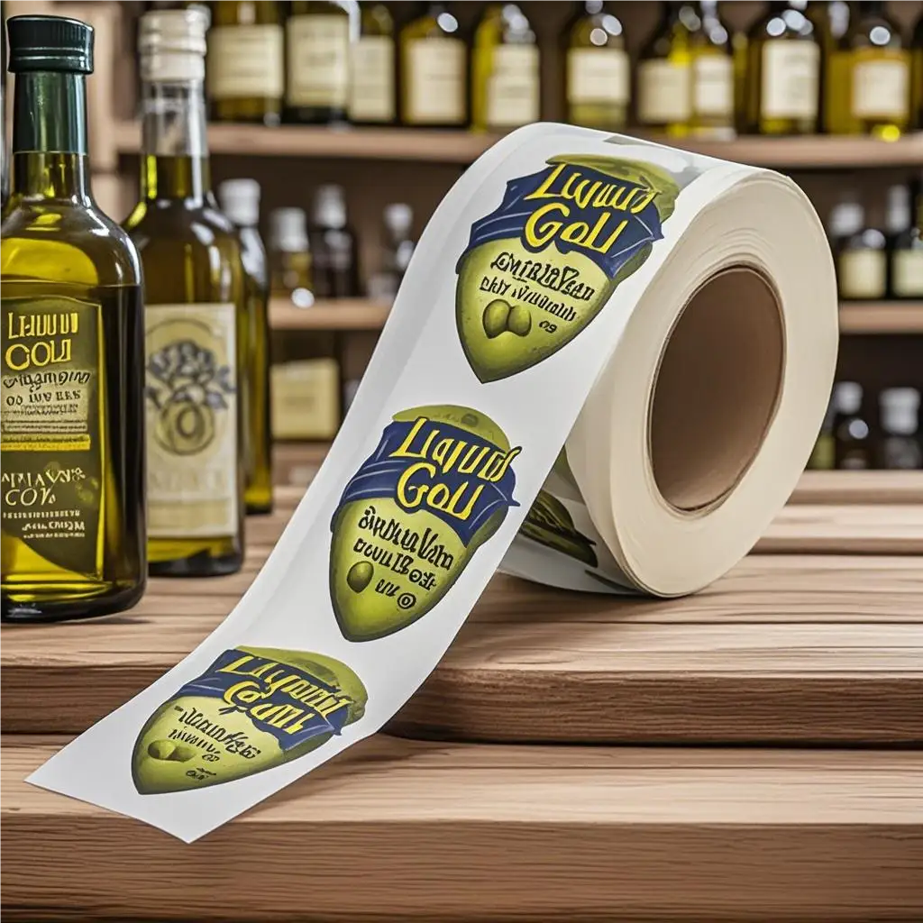 Etiquetas personalizadas de vinilo brillante troqueladas e impermeables con logotipo para gotas oftálmicas 1