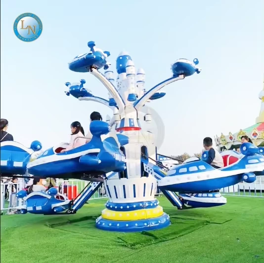 Popular Children Playground Indoor Electric Toy Self Control Plane Equipment Helicopter Facilities For Kids 1