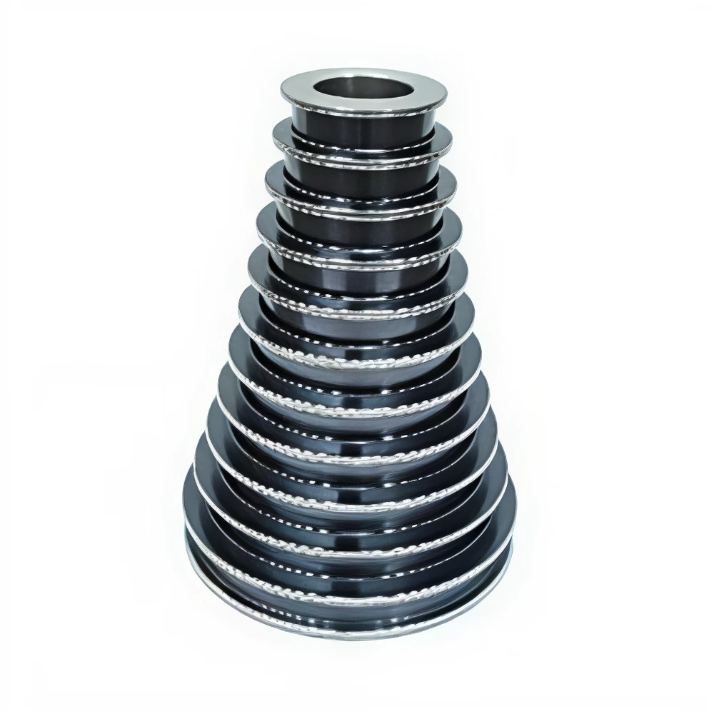 Chromiun oxide coating cone pulley 1