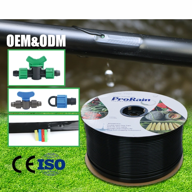 HYRT 16mm Clog-Proof Drip Tape for Irrigation, 0.2-0.6mm 1