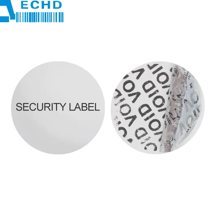 Etichette di sicurezza VOID autoadesive personalizzate antimanomissione 1