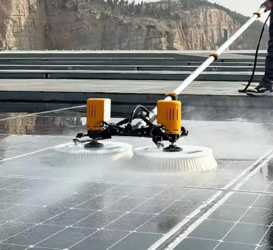 Herramienta de limpieza de paneles solares de doble extremo con motor sin escobillas de 3,5 m, 5,5 m y 7,5 m 1