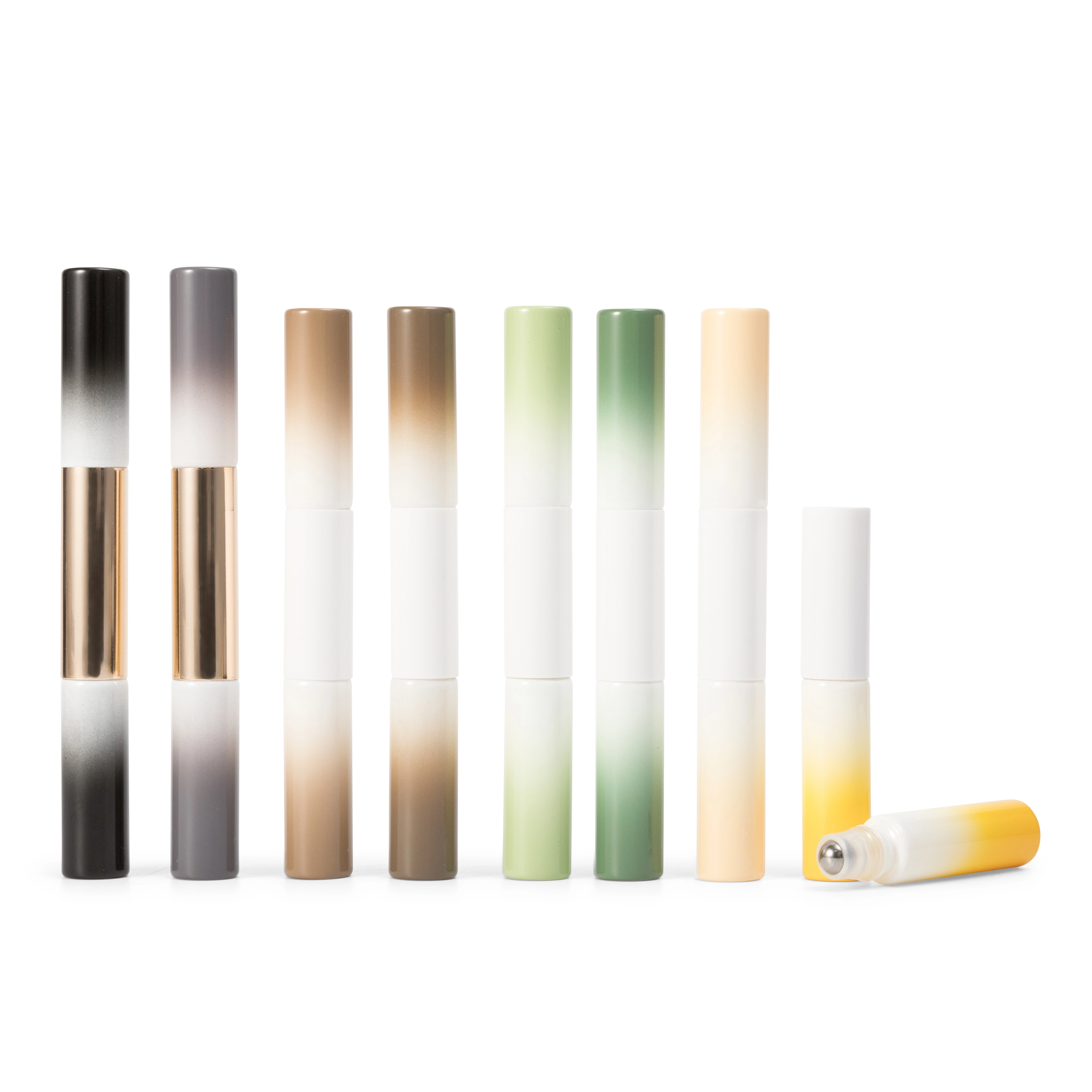10ml Multi-Color Frosted Glass Roll-On Bottle with Roller Ball for Essential Oils 1
