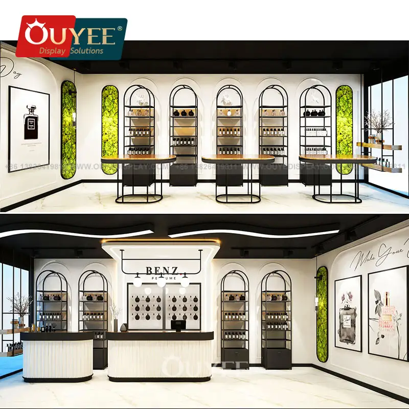 Wandregal für Parfümerien – Metall-Ladeneinrichtungen für Parfümerien 1