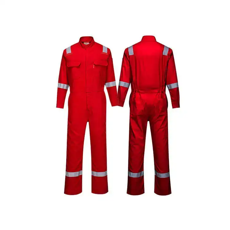 Custom Durable Flame-Retardant Fire-Resistant High-Visibility High-Reflectivity Construction Site Mining Coveralls 1