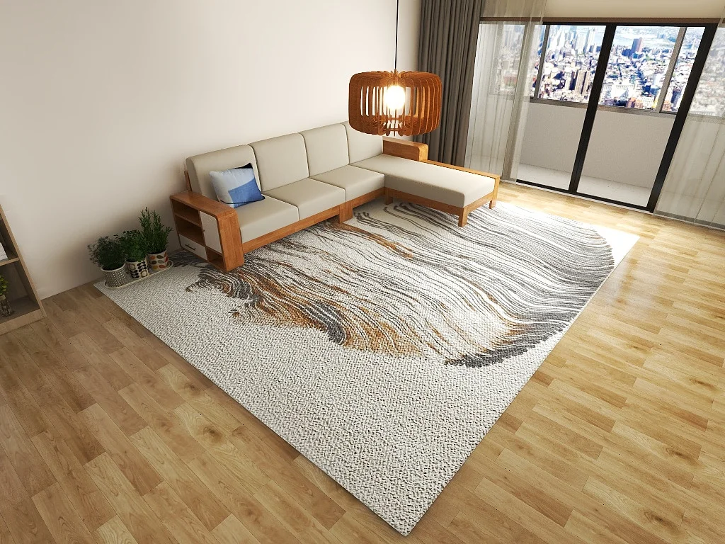 Tapis en fibres de polypropylène Wilton - Doux, facile à nettoyer, style nordique 6