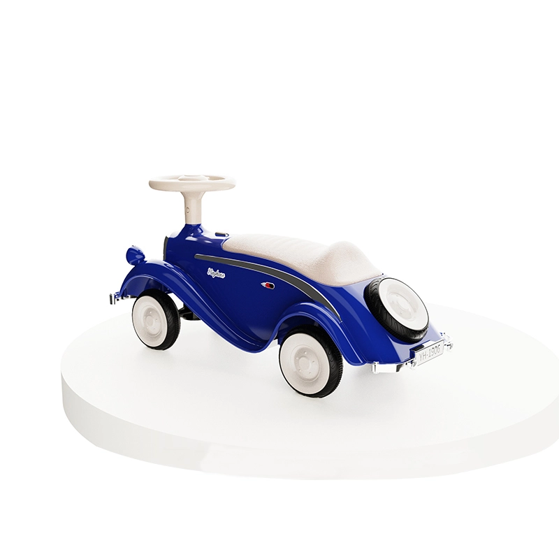 Red Blue Cream Colors Toy Car With Music & Sliding Function Plastic Foot-to-floor Ride On Car For Gross Motor Skills Training 1