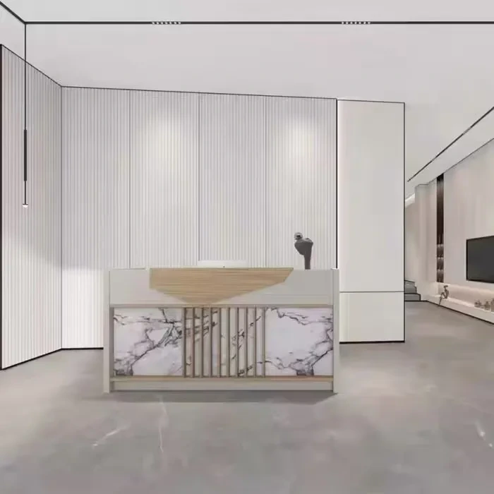 Balcão de Recepção Atacado, Novos Materiais, Personalizado, Moderno, para Escritório 1
