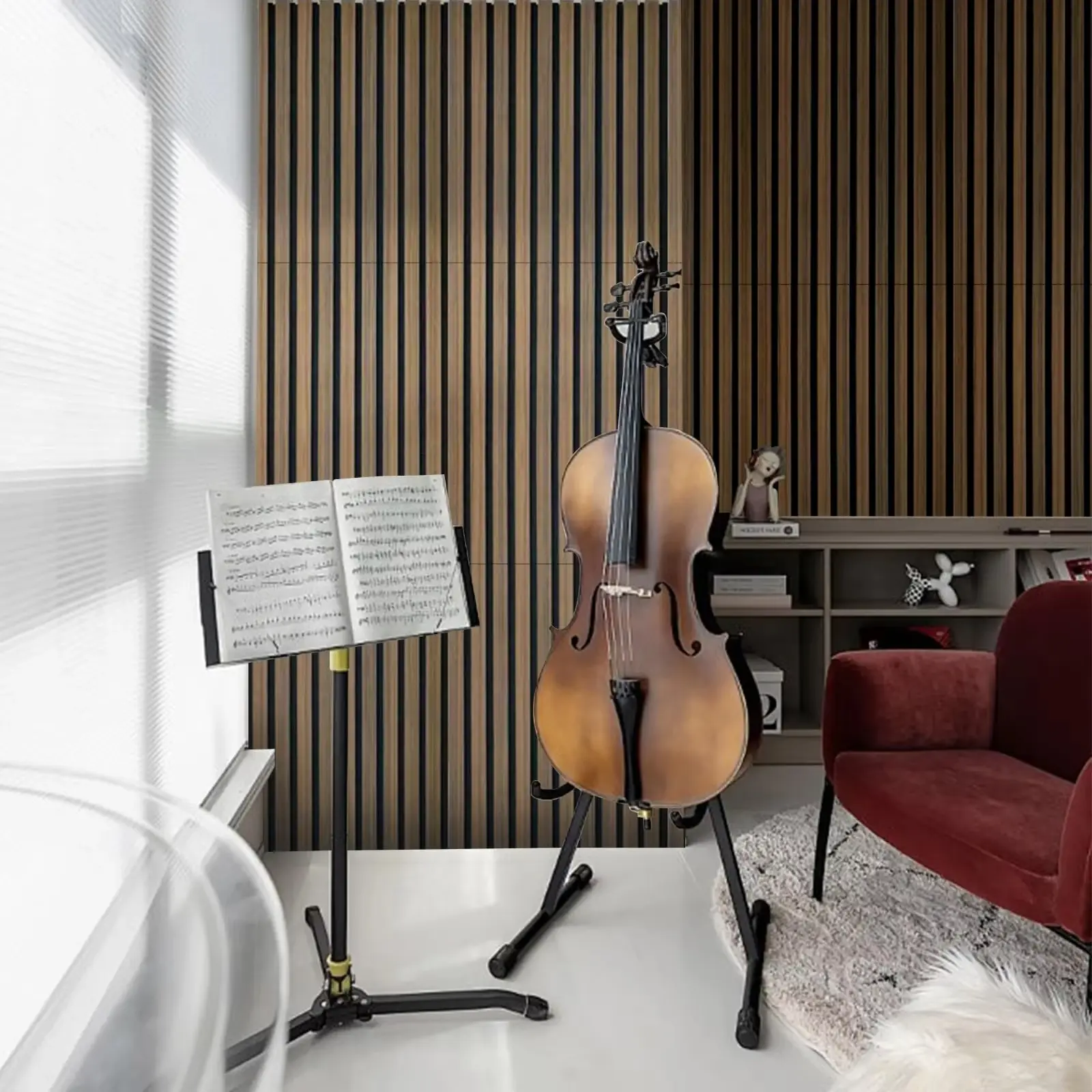 Acoustic Wooden Slat Wall Panel for Interior and Exterior Decoration 1