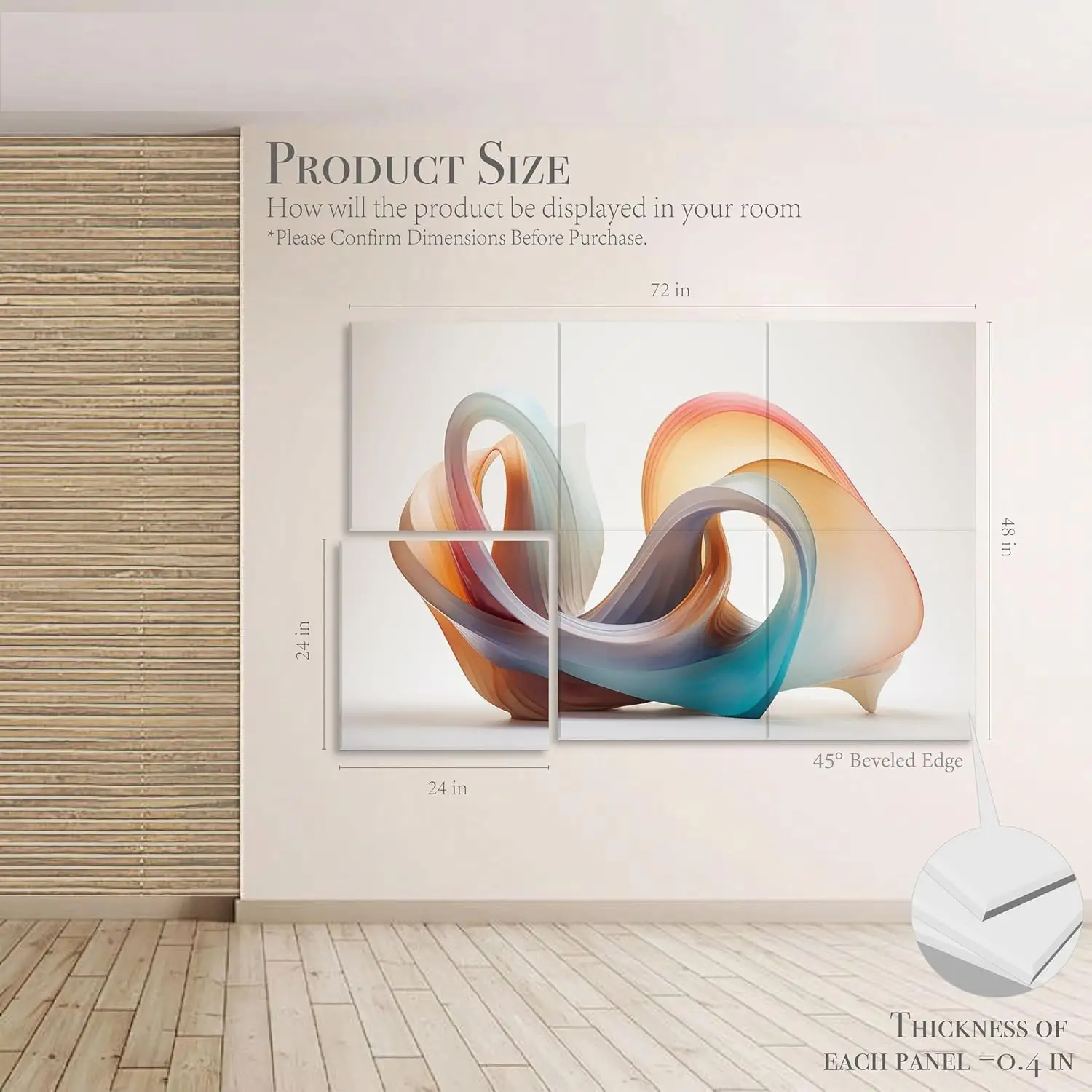 8er-Packung 48x32 Zoll große, schalldichte Polyester-Wandpaneele für Studios 1