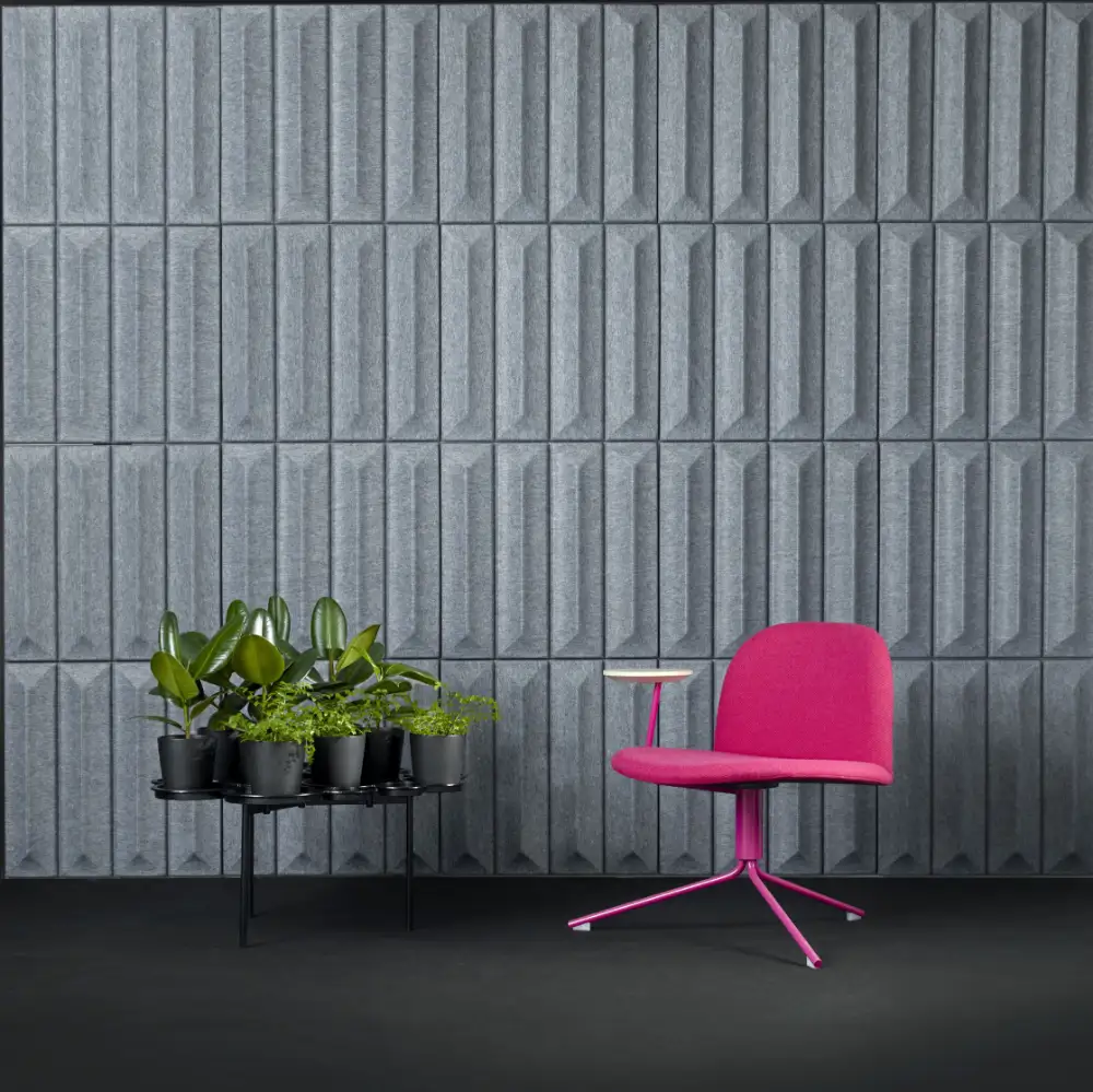 פאנלים אקוסטיים תלת-ממדיים מפוליאסטר, בידוד קול דקורטיבי, פאנלים דקורטיביים לבלימת קול 1