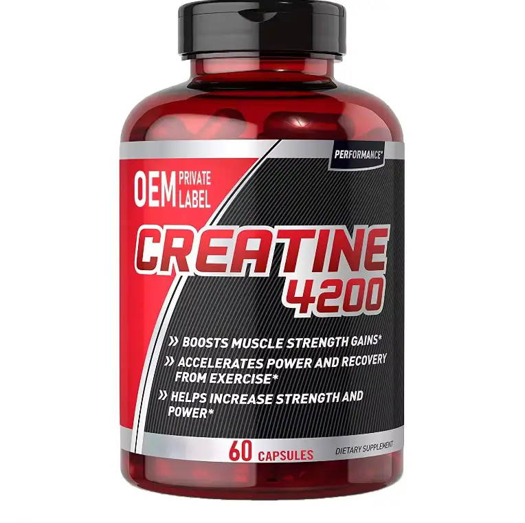 Private Label Creatine Monohydrate Capsules 300g (60ct) 1