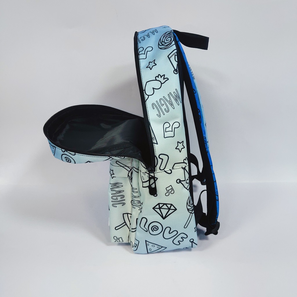 FSY Custom Logo Outdoor Casual Youth Backpack with Gradiennt Color Large Capacity Lightweight Student Schoolbag Women Travel Bag