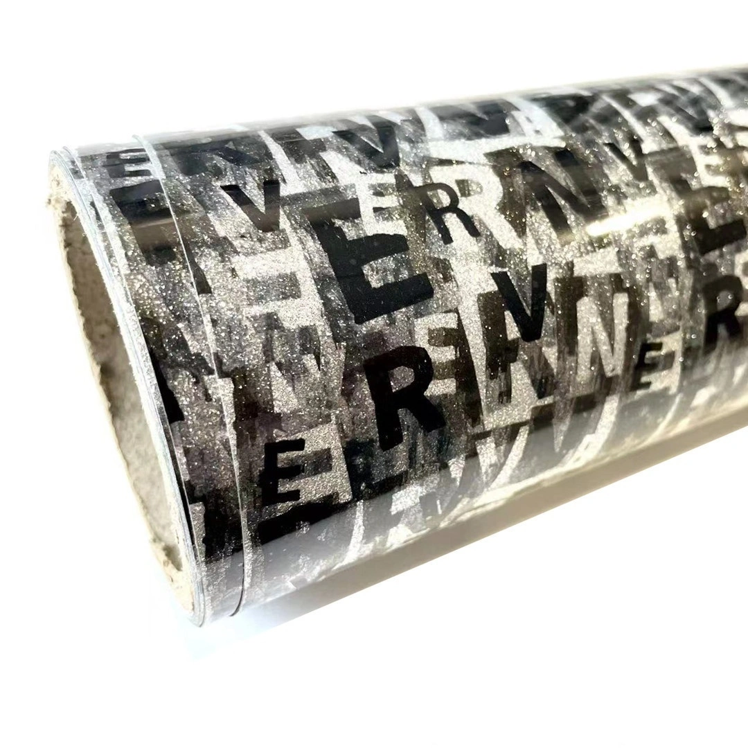 Glitter HTV, vinyle de transfert de chaleur PU, pour vêtements, t-shirts, sacs et chaussures, motif, rouleau entier 1