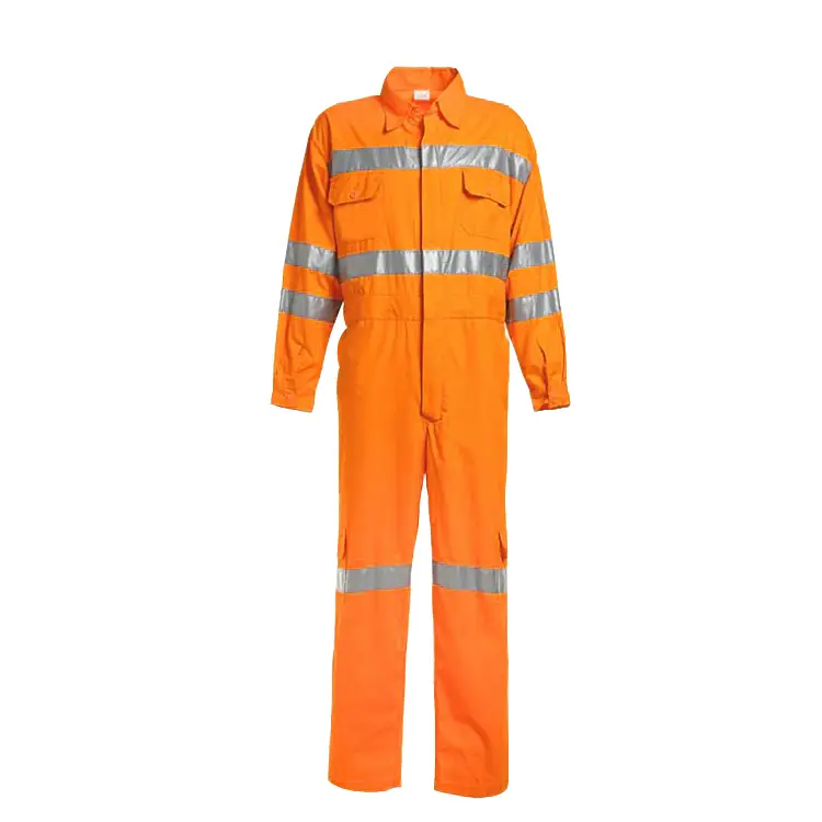 Factory Wholesale Custom Affordable Flame-Retardant High-Visibility High-Reflectivity Safety Coveralls 1