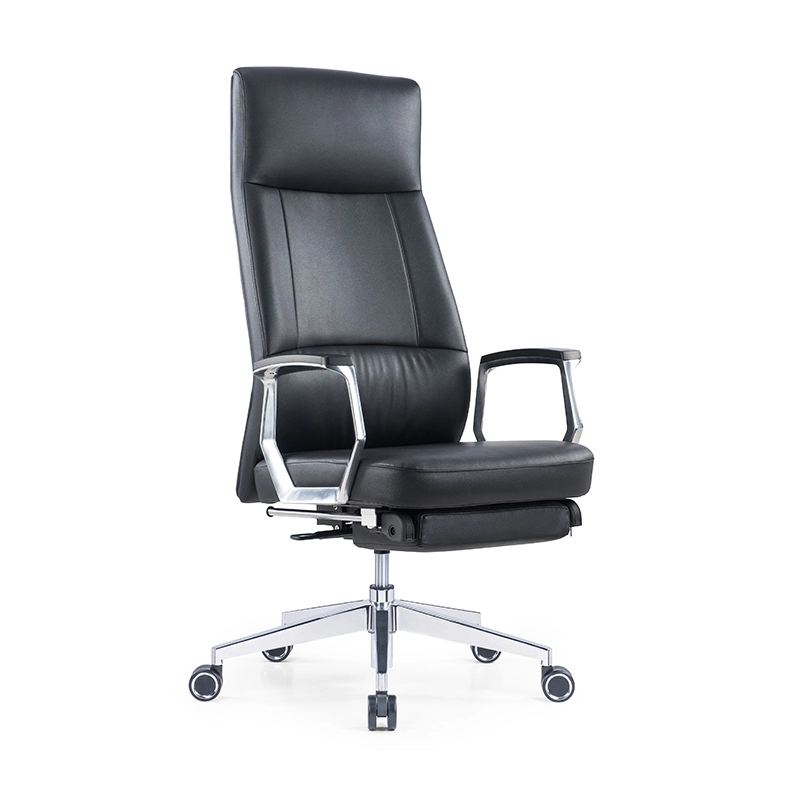 Factory Direct Hot Sale Ergonomic Executive Leather Office Chair Revolving Lunch Break Lounge Chair 1