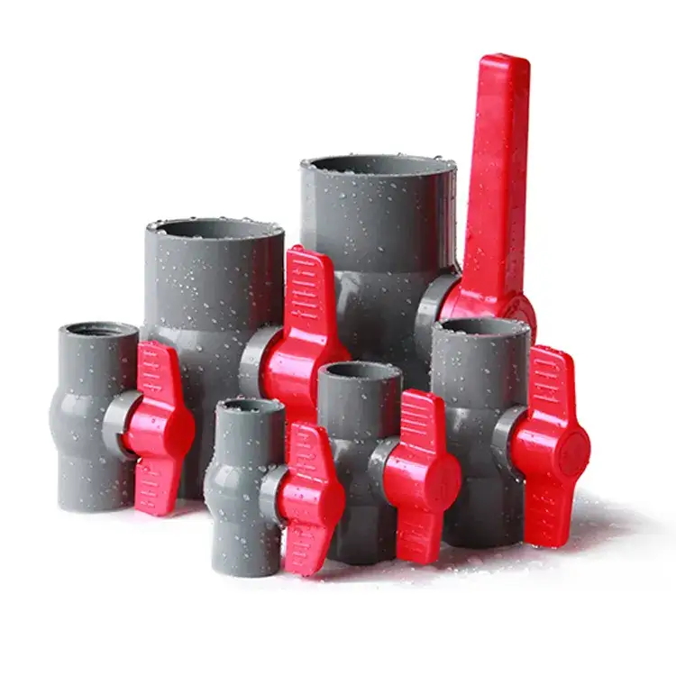 塑料PVC球阀，适用于PE管，1/2"-4"灌溉 1
