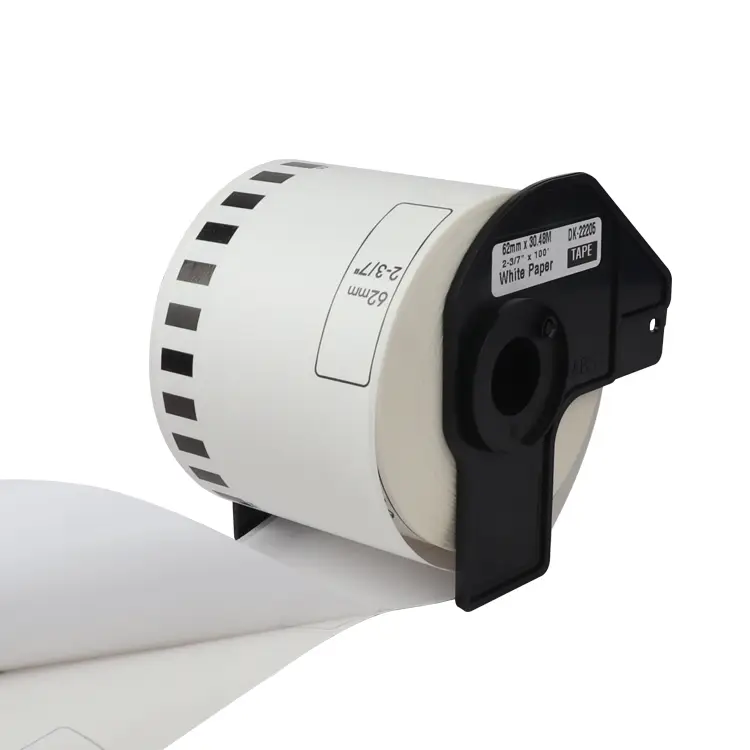 Etichetta termica diretta ad alta adesività DK22205, 62 mm x 30,48 m 1