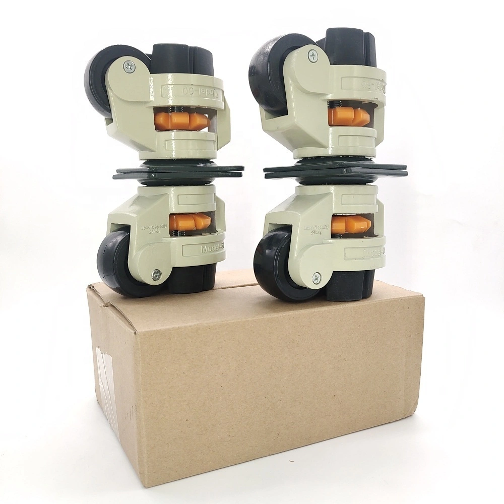 GD60F 250KSG Heavy Duty Nylon Leveling Adjustable Caster Wheel1 1