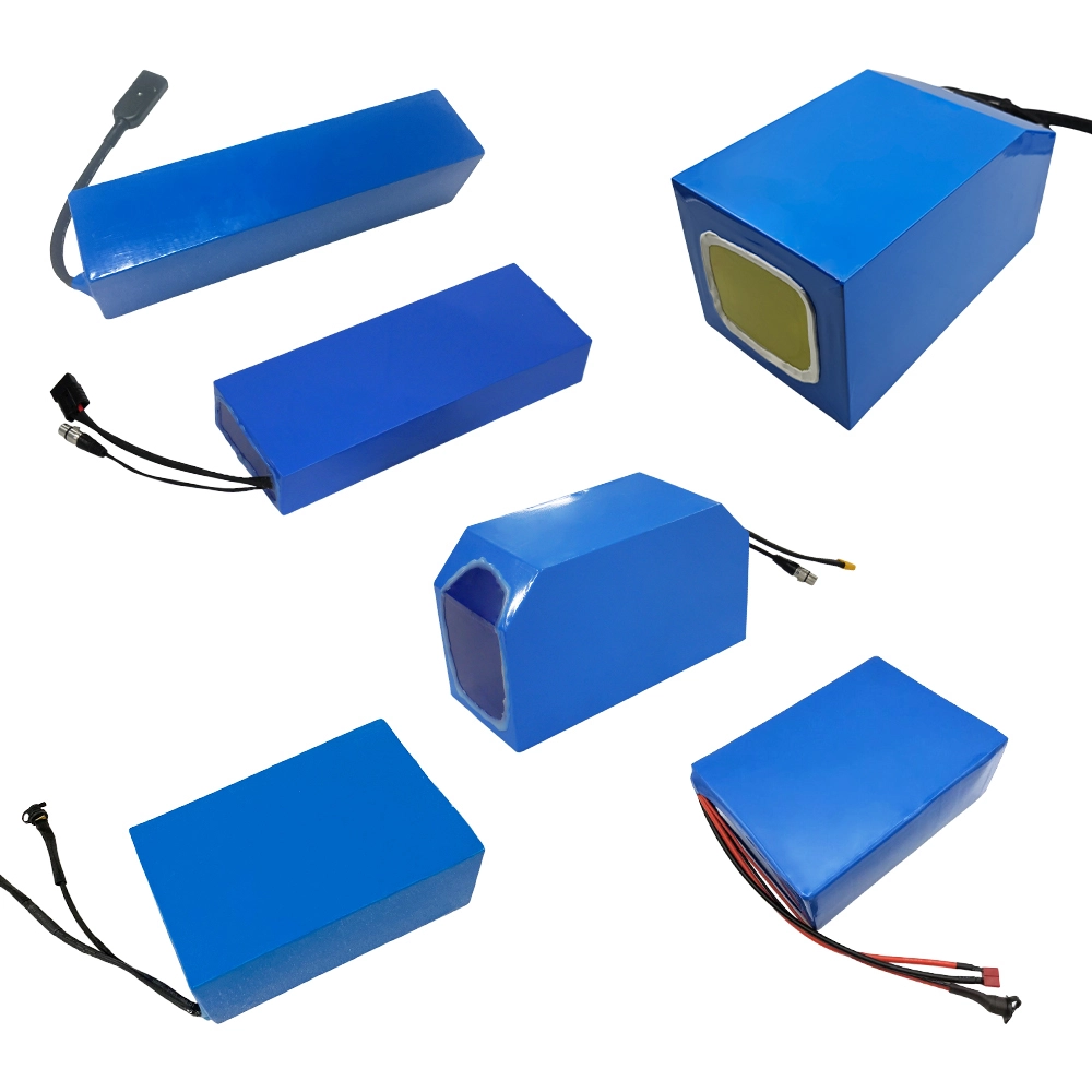 Batería de iones de litio personalizable de 12 V, 24 V, 36 V, 48 V, 52 V, 60 V y 72 V para bicicletas eléctricas, scooters y baterías 18650 y 21700. 1