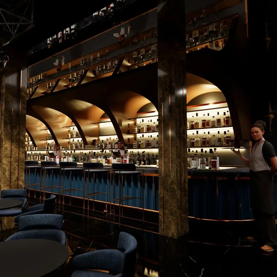 Restaurantmöbel für Bubble Tea &amp; Coffee Shop, Bartheke 1