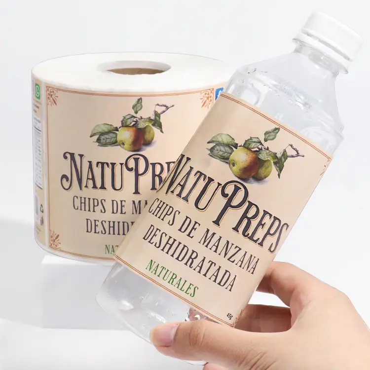 Individuell bedruckte, wasserfeste, selbstklebende Etiketten für Saftflaschen 1
