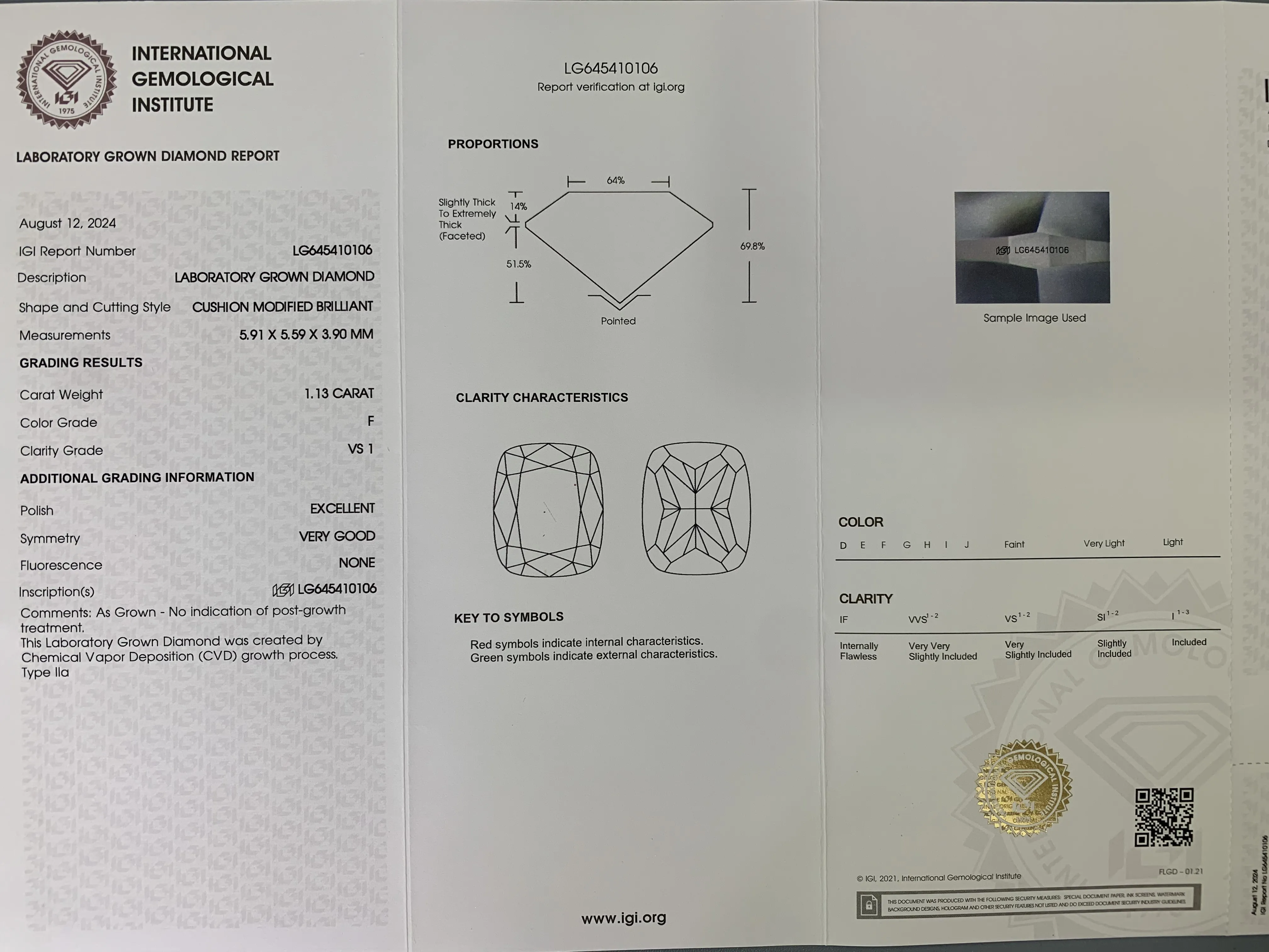 DKL Jewelry 2 Carat Lab Grown Cushion Cut Diamond 2 Carat Lab Grown Cushion Cut Diamond Supply 4