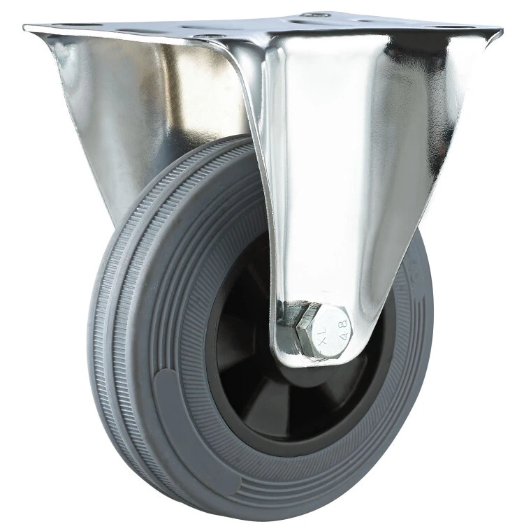 Custom Gray Pp/tpr Wheel Industrial Castor 4''56''8''industrial Fixed Caster Wheels 1