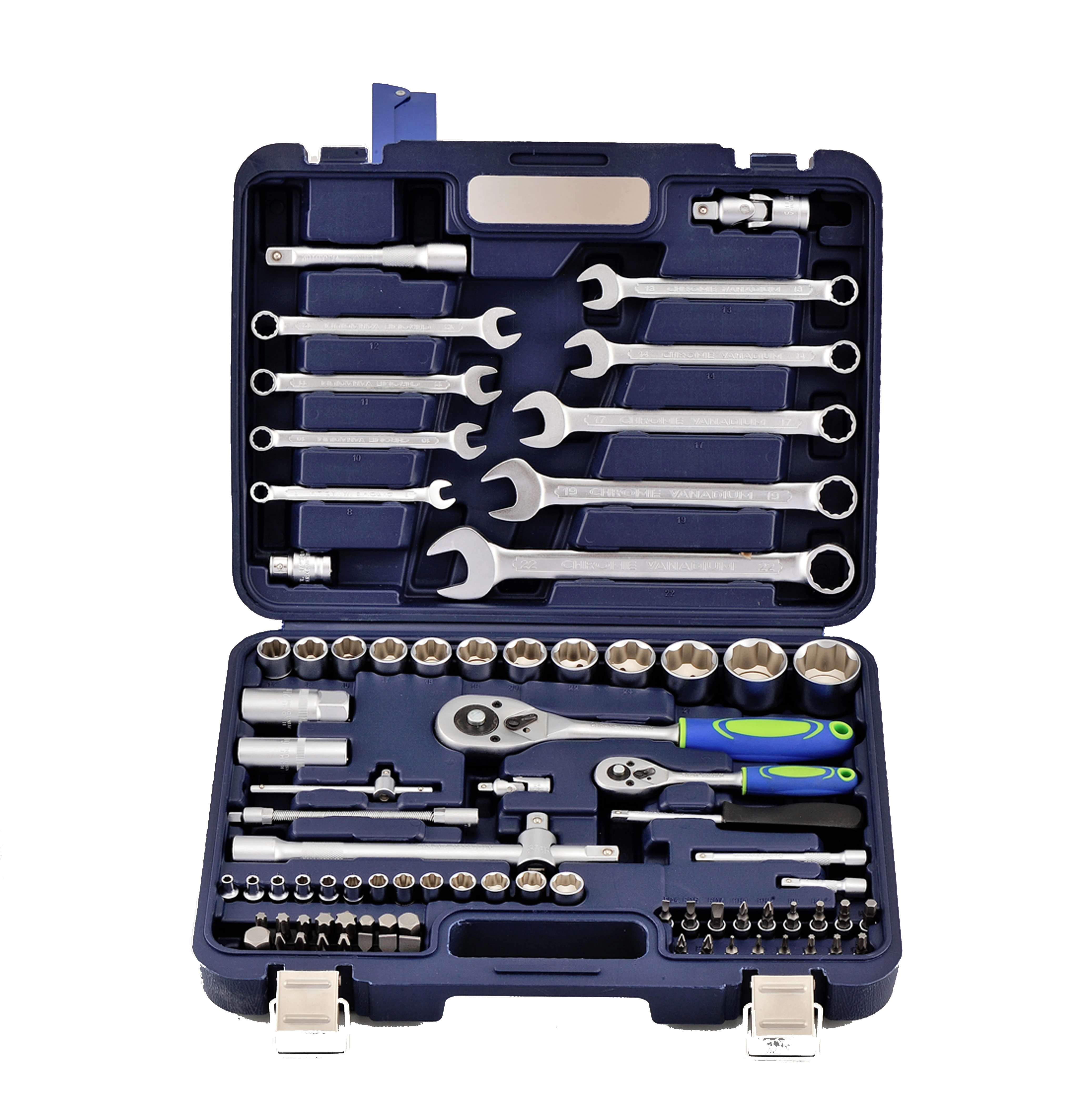 2024 Innovation Product Hardware Items Auto Repair Tools Rachet Wrench Set 82 Pcs Ratcheting Socket Wrench Set With Spanner 1