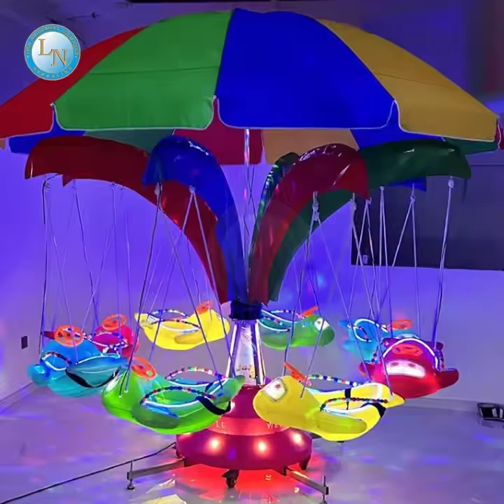 Cheap Price Kiddie Swing Carousel Flying Fish Portable Kids Amusement Park Rides For Sale 1