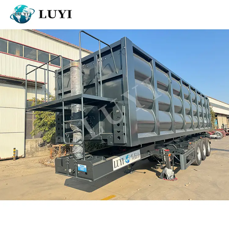 Heavy Duty 60t Hydraulic Rear-tipping semi-trailer | LUYI 1