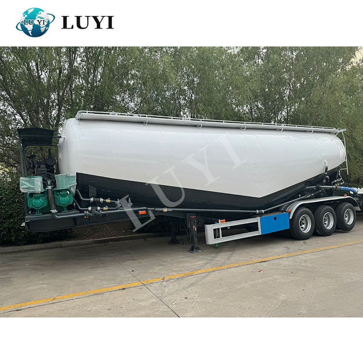 Trailer de tanque de polvo de 50 cbm en forma de V | Luyi 3