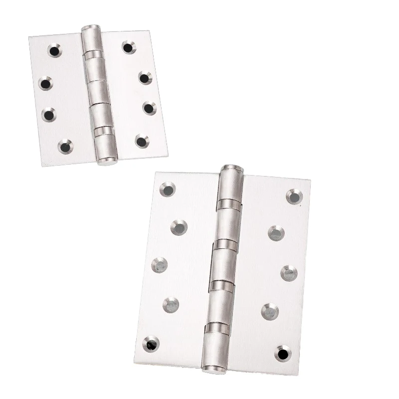 High-End Stainless Steel Flat Butterfly Door Hinge - 2 Holes 1