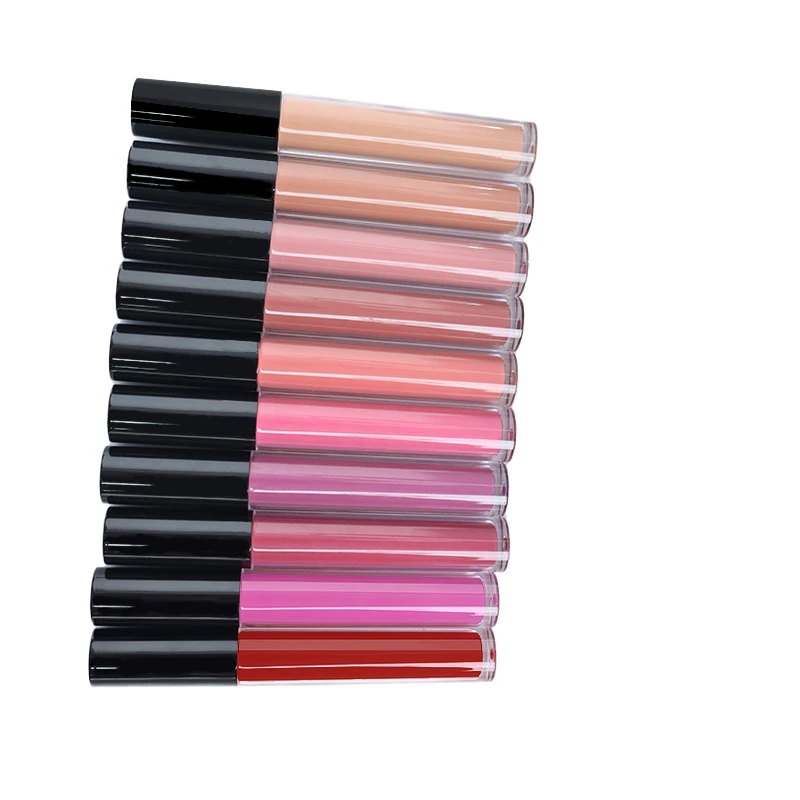Mlm Custom Makeup Waterproof Matte Pigmented Liquid Lipstick Glitter Lip Gloss Shimmer Vegan Pink Clear Nude Lipgloss 1