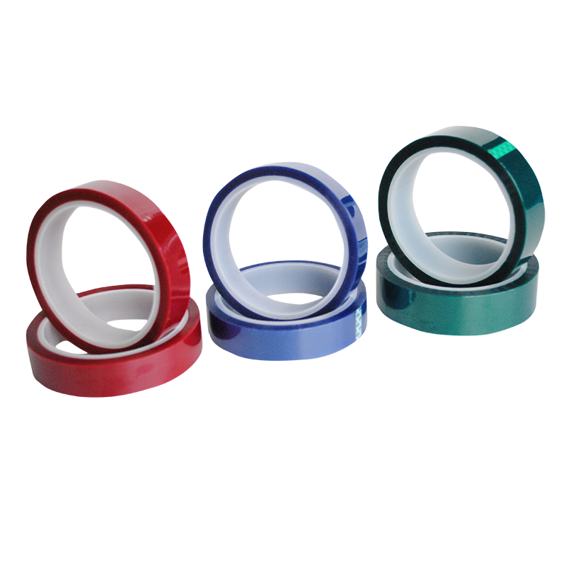 Fita adesiva de silicone resistente a altas temperaturas, revestimento em pó, poliéster PET verde 7