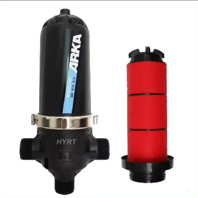Hyrt塑料T型盘式过滤器，2/2.5/3英寸，适用于滴灌系统 1