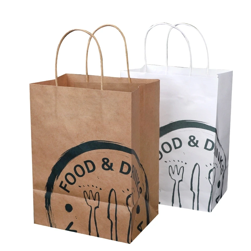 Wholesale Customized Shopping Krfat Paper Bag with Handle 1