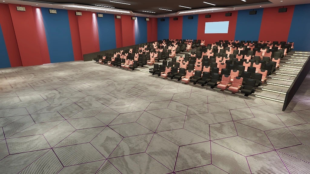 Tappeto in lana ignifugo insonorizzato per cinema, fabbrica di tappeti in Cina 3