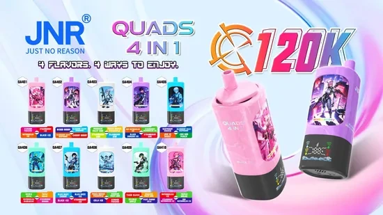 Jnr Quads 4in1 120K Puff Vape 120000 Puffs Disposable Vape 1