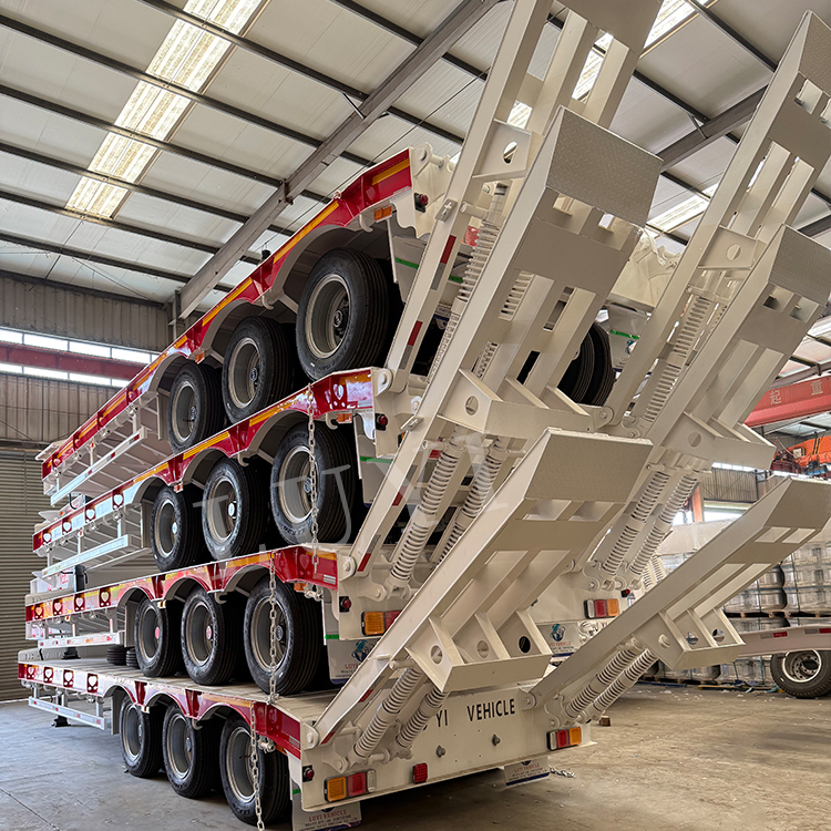 3 essieux 60 tonnes semi-remorque de lit bas | Luyi 7